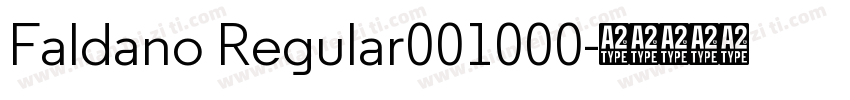 Faldano Regular001000字体转换